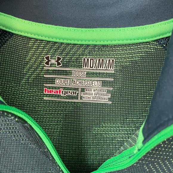 Men’s Under Armour Green Camo Dri-fit Pullover - Size M - Picture 2 of 2